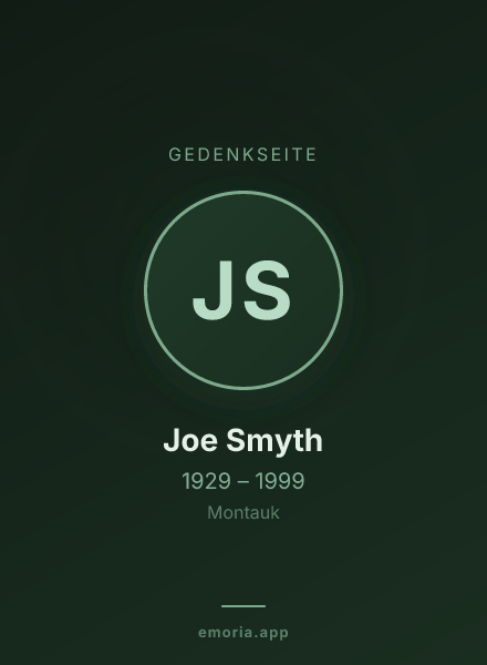Gedenkportrait von Joe Smyth