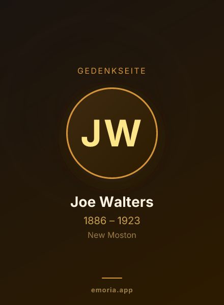 Gedenkportrait von Joe Walters