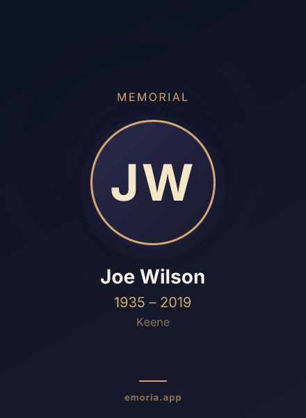 Memorial portrait of Joe Wilson
