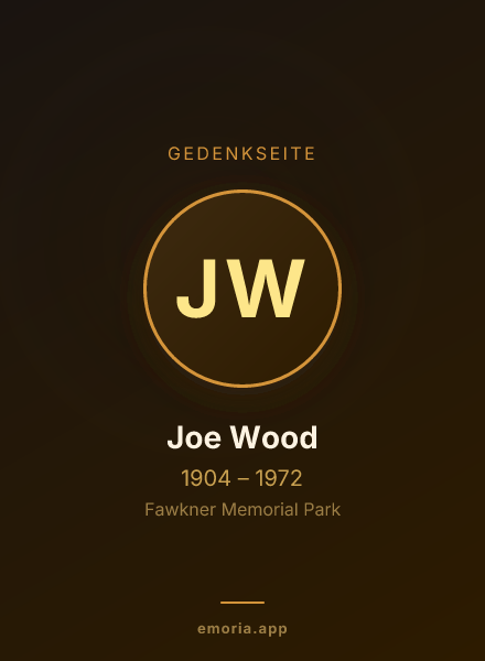 Gedenkportrait von Joe Wood