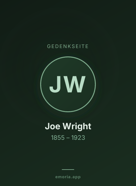 Gedenkportrait von Joe Wright