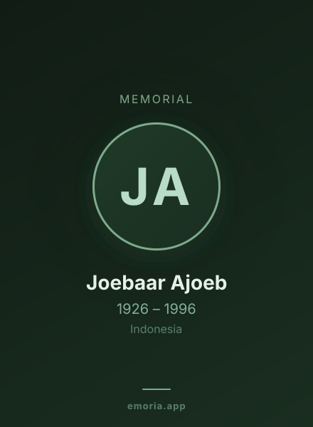 Memorial portrait of Joebaar Ajoeb