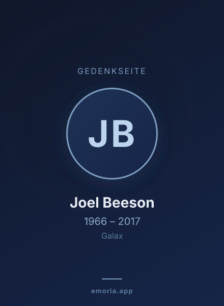 Gedenkportrait von Joel Beeson