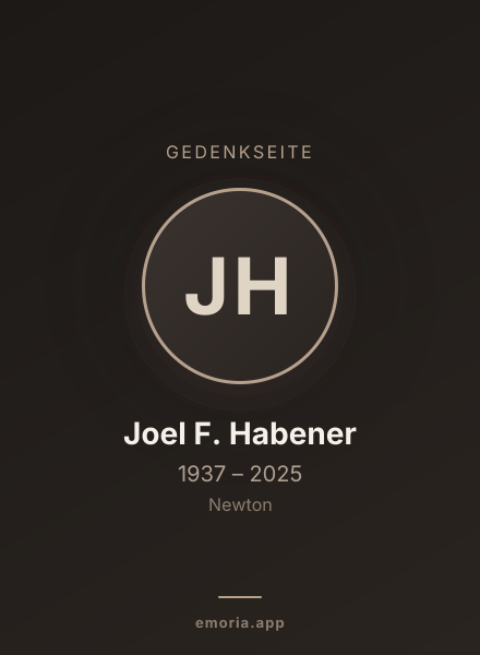 Gedenkportrait von Joel F. Habener