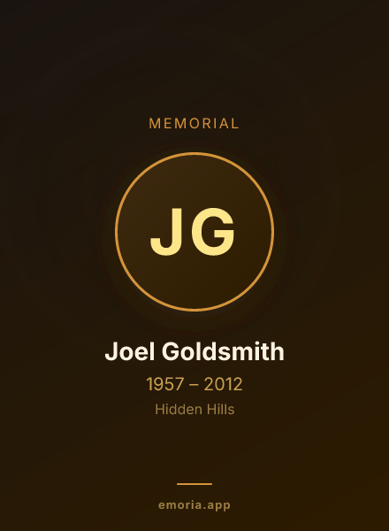 Memorial portrait of Joel Goldsmith
