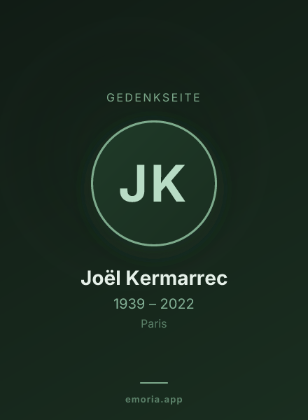 Gedenkportrait von Joël Kermarrec
