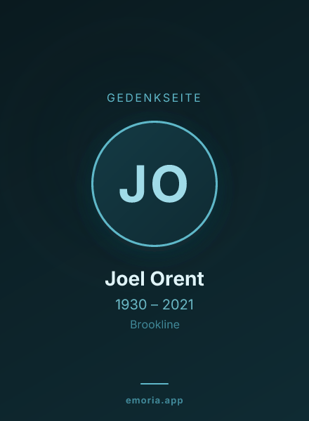 Gedenkportrait von Joel Orent