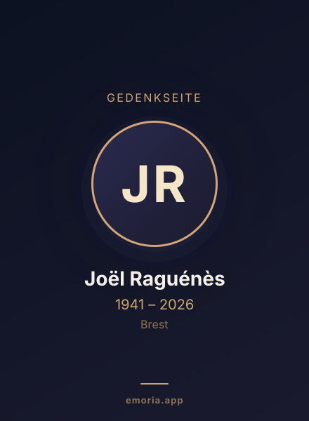 Gedenkportrait von Joël Raguénès
