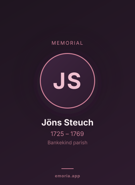 Memorial portrait of Jöns Steuch