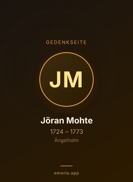 Gedenkportrait von Jöran Mohte