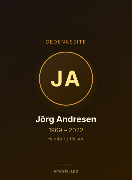 Gedenkportrait von Jörg Andresen