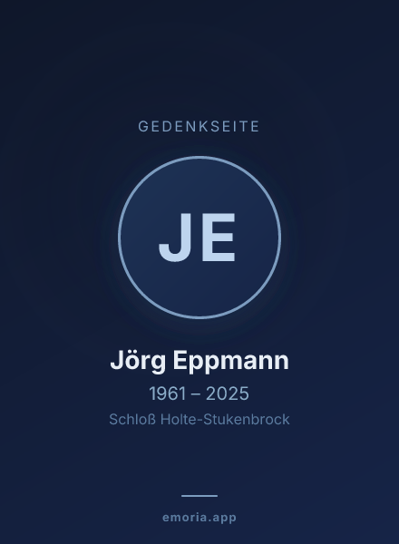 Gedenkportrait von Jörg Eppmann