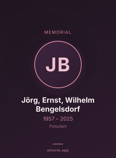 Memorial portrait of Jörg, Ernst, Wilhelm Bengelsdorf