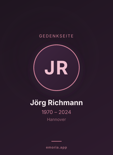 Gedenkportrait von Jörg Richmann