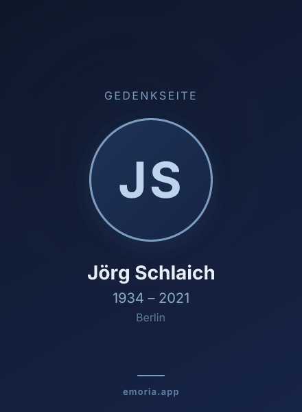 Gedenkportrait von Jörg Schlaich