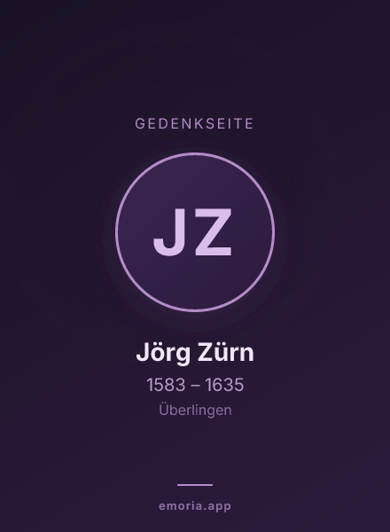 Gedenkportrait von Jörg Zürn