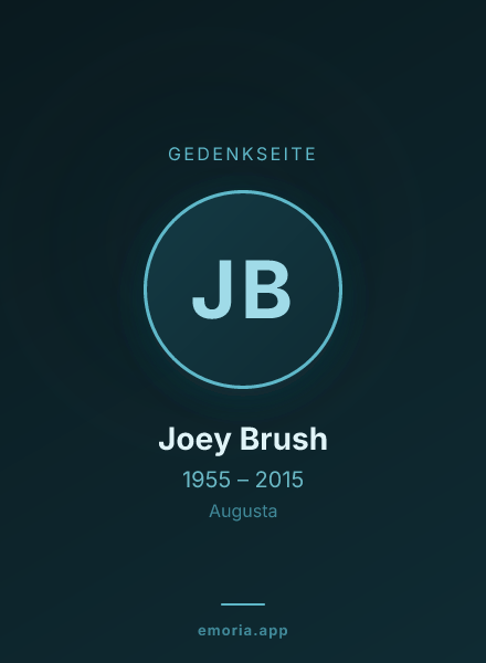 Gedenkportrait von Joey Brush