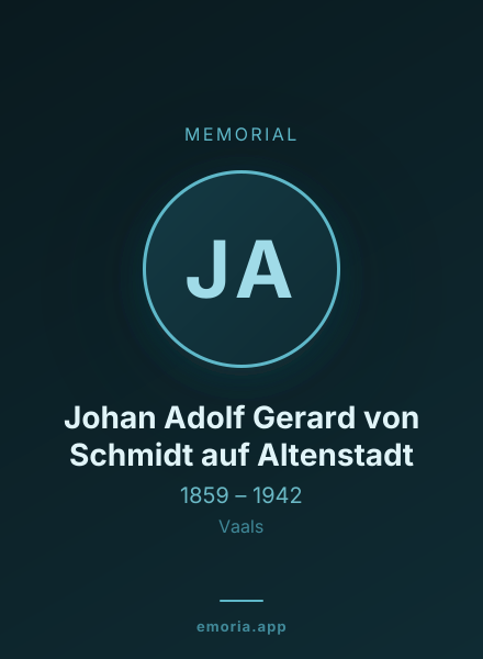Memorial portrait of Johan Adolf Gerard von Schmidt auf Altenstadt