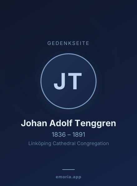 Gedenkportrait von Johan Adolf Tenggren
