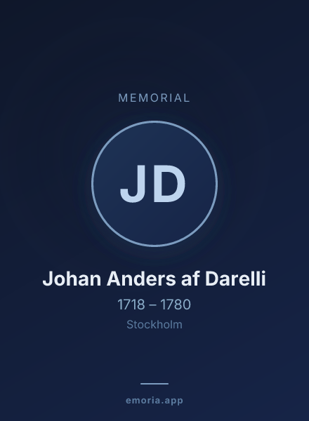 Memorial portrait of Johan Anders af Darelli
