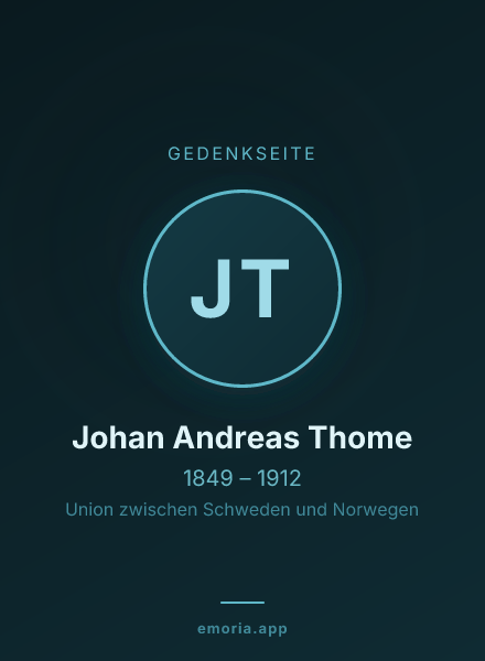 Gedenkportrait von Johan Andreas Thome