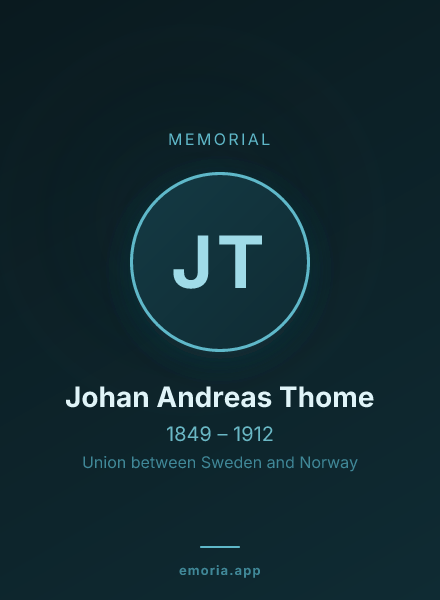 Memorial portrait of Johan Andreas Thome