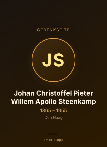 Gedenkportrait von Johan Christoffel Pieter Willem Apollo Steenkamp