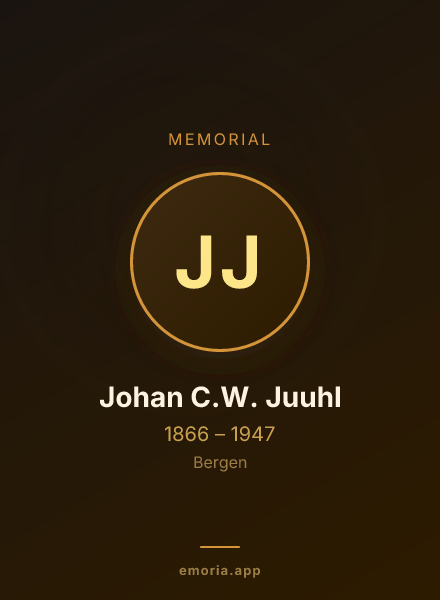 Memorial portrait of Johan C.W. Juuhl