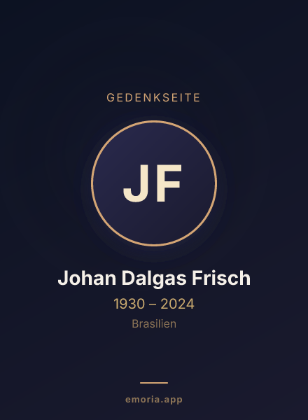Gedenkportrait von Johan Dalgas Frisch