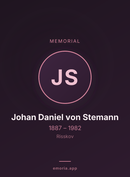 Memorial portrait of Johan Daniel von Stemann