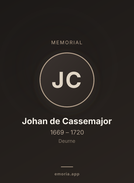 Memorial portrait of Johan de Cassemajor