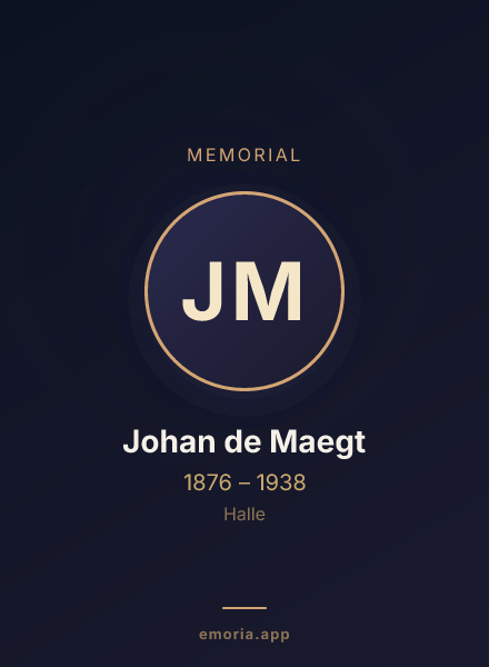 Memorial portrait of Johan de Maegt