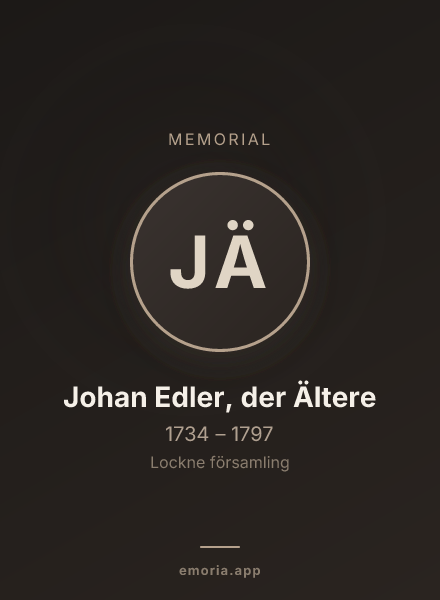 Memorial portrait of Johan Edler, der Ältere