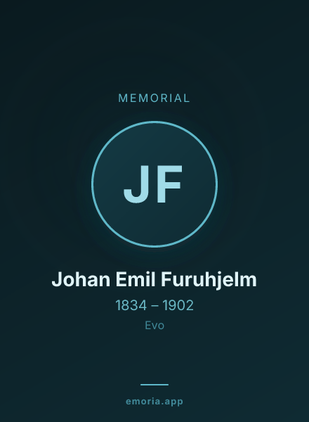 Memorial portrait of Johan Emil Furuhjelm