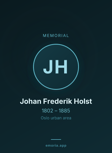 Memorial portrait of Johan Frederik Holst