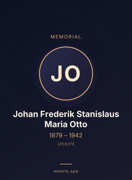 Memorial portrait of Johan Frederik Stanislaus Maria Otto