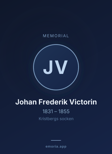 Memorial portrait of Johan Frederik Victorin