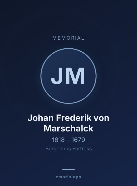 Memorial portrait of Johan Frederik von Marschalck