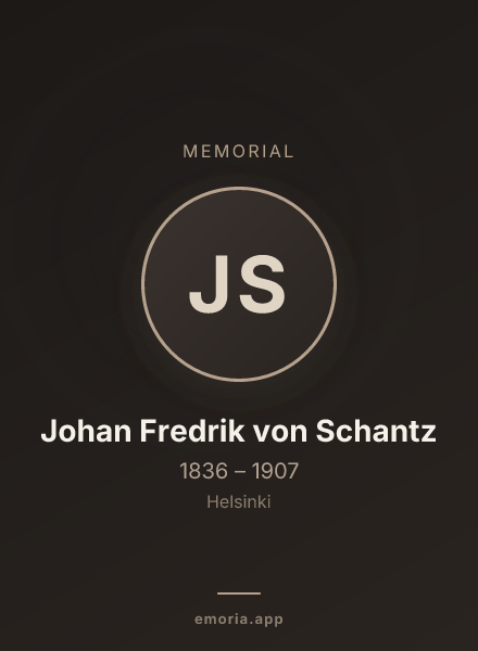 Memorial portrait of Johan Fredrik von Schantz