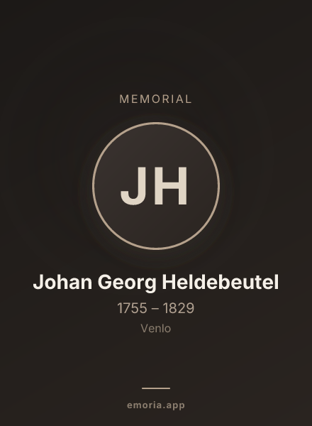 Memorial portrait of Johan Georg Heldebeutel
