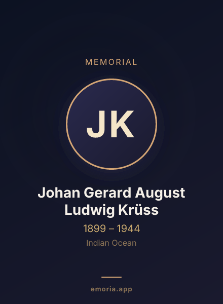 Memorial portrait of Johan Gerard August Ludwig Krüss