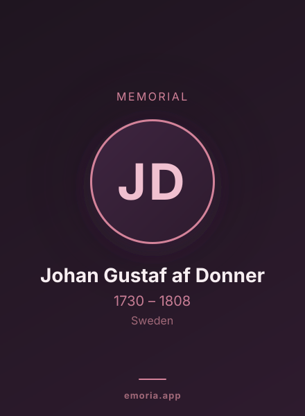 Memorial portrait of Johan Gustaf af Donner