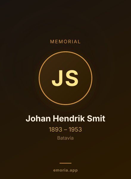 Memorial portrait of Johan Hendrik Smit