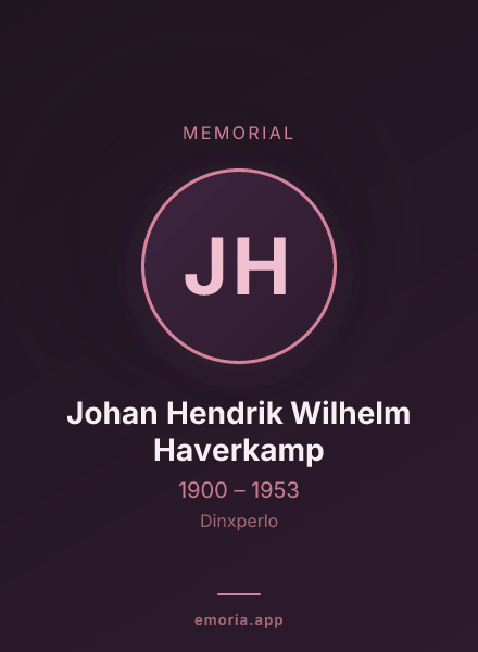 Memorial portrait of Johan Hendrik Wilhelm Haverkamp