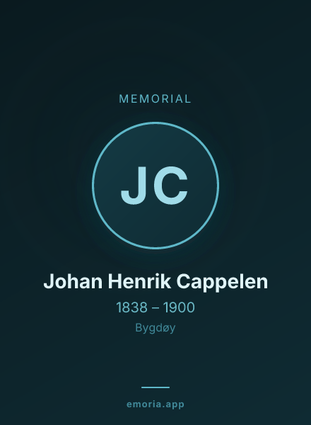 Memorial portrait of Johan Henrik Cappelen