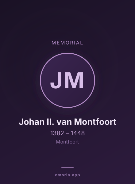Memorial portrait of Johan II. van Montfoort