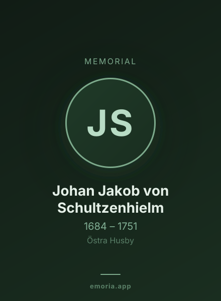 Memorial portrait of Johan Jakob von Schultzenhielm