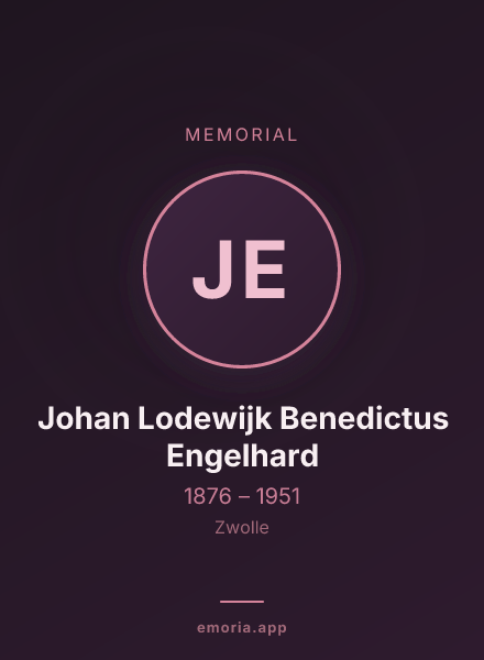 Memorial portrait of Johan Lodewijk Benedictus Engelhard