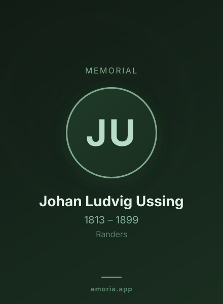 Memorial portrait of Johan Ludvig Ussing
