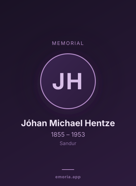 Memorial portrait of Jóhan Michael Hentze